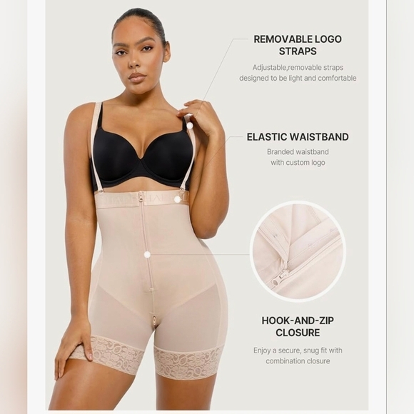 SHAPELLX BOOT-YEAH AirSlim Firm Tummy Compression Shaping Short  #889 - Picture 9 of 11